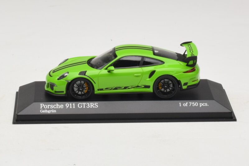 Porsche 911 991 GT3 RS Zelený Minichamps 1:43 410063224 Kov