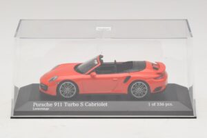 Porsche 911 991 Turbo S Kabriolet Oranžový Minichamps 1:43 410067181 Kov – obrázok 4 z 5