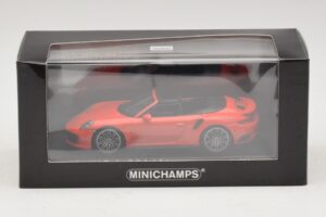 Porsche 911 991 Turbo S Kabriolet Oranžový Minichamps 1:43 410067181 Kov – obrázok 5 z 5