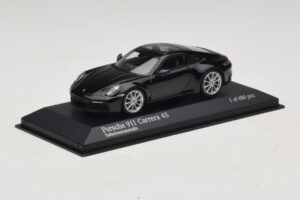 Porsche 911 992 Carrera 4S Čierna Metalíza Minichamps 1:43 410069320 Kov – obrázok 2 z 5