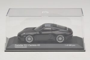 Porsche 911 992 Carrera 4S Čierna Metalíza Minichamps 1:43 410069320 Kov – obrázok 4 z 5