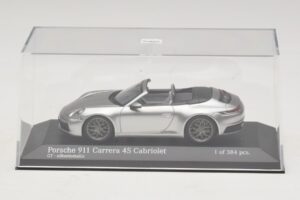 Porsche 911 992 Carrera 4S Kabriolet Strieborný Minichamps 1:43 410069330 Kov – obrázok 4 z 5