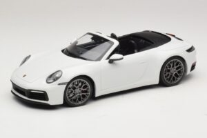 Porsche 911 992 Carrera 4S Kabriolet Biely Minichamps 1:18 155067330 Kov
