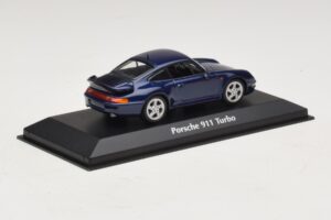 Porsche 911 993 Turbo Blue Metallic Maxichamps 1:43 940069201 Kov – obrázok 2 z 5