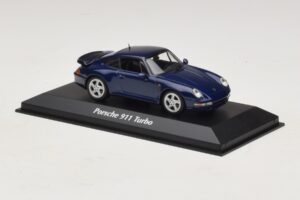 Porsche 911 993 Turbo Blue Metallic Maxichamps 1:43 940069201 Kov – obrázok 3 z 5
