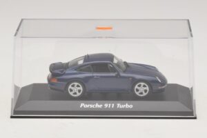 Porsche 911 993 Turbo Blue Metallic Maxichamps 1:43 940069201 Kov – obrázok 5 z 5