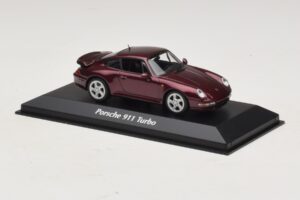 Porsche 911 993 Turbo Červená Metalíza Maxichamps 1:43 940069200 Kov – obrázok 3 z 5