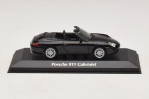 Porsche 911 996 Kabriolet Čierna Metalíza Maxichamps 1:43 940061030 Kov
