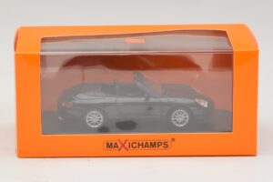 Porsche 911 996 Kabriolet Čierna Metalíza Maxichamps 1:43 940061030 Kov – obrázok 5 z 5