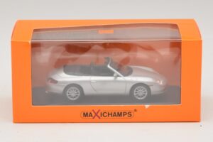 Porsche 911 996 Kabriolet Strieborný Maxichamps 1:43 940061031 Kov – obrázok 5 z 5