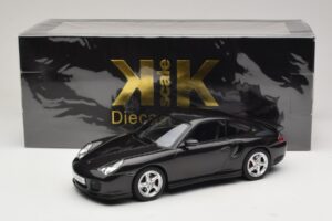 Porsche 911 996 Turbo Čierna Metalíza KK-Scale 1:18 KKDC181472 Kov – obrázok 6 z 6