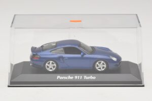 Porsche 911 996 Turbo Blue Metallic Maxichamps 1:43 940069301 Kov – obrázok 4 z 5