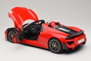 Porsche 918 Spyder Weissach Package Guards Red AUTOart 1:12 12122 Kov – obrázok 5 z 8