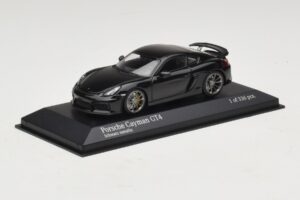 Porsche Cayman GT4 981 Black Metallic Minichamps 1:43 410066121 Diecast – obrázok 2 z 5
