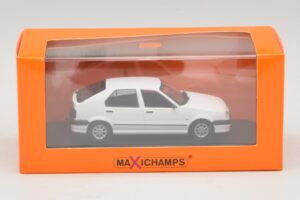 Renault 19 Biely Maxichamps 1:43 940113700 Diecast – obrázok 5 z 5