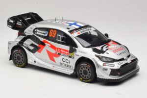 Toyota GR Yaris Rally1 #69 K. Rovanpera / J. Halttunen Rally Portugal 2025 IXO 1:18 18RMC250B Kov – obrázok 4 z 6