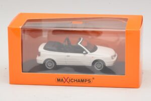 Volkswagen Golf Mk4 Kabriolet Biely Maxichamps 1:43 940058330 Kov – obrázok 5 z 5