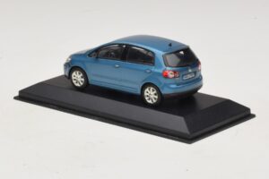 Volkswagen Golf Plus Mk5 Modrá Metalíza Náhradná Škatuľa Minichamps 1:43 GOLF02-R1 Kov – obrázok 3 z 5