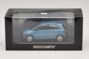 Volkswagen Golf Plus Mk5 Modrá Metalíza Náhradná Škatuľa Minichamps 1:43 GOLF02-R1 Kov – obrázok 5 z 5