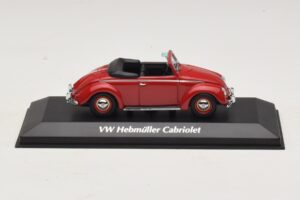 Volkswagen Hebmuller Kabriolet Červený Maxichamps 1:43 940052131 Kov