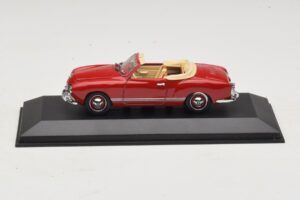 Volkswagen Karmann Ghia Kabriolet Tmavočervený Minichamps 1:43 5032 Kov