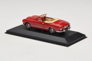 Volkswagen Karmann Ghia Kabriolet Tmavočervený Minichamps 1:43 5032 Kov – obrázok 3 z 5