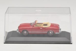 Volkswagen Karmann Ghia Kabriolet Tmavočervený Minichamps 1:43 5032 Kov – obrázok 4 z 5