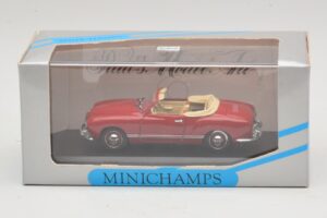 Volkswagen Karmann Ghia Kabriolet Tmavočervený Minichamps 1:43 5032 Kov – obrázok 5 z 5