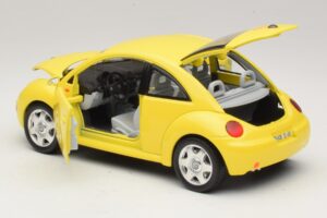 Volkswagen New Beetle A4 Žltý Bburago 1:18 3302 Kov – obrázok 5 z 8